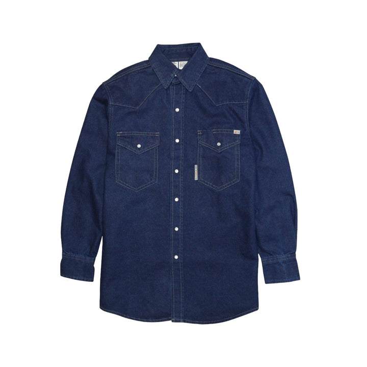 FR Heavyweight Snap Shirt - Denim (Tarnished) (CLOSEOUT) - Rasco FR