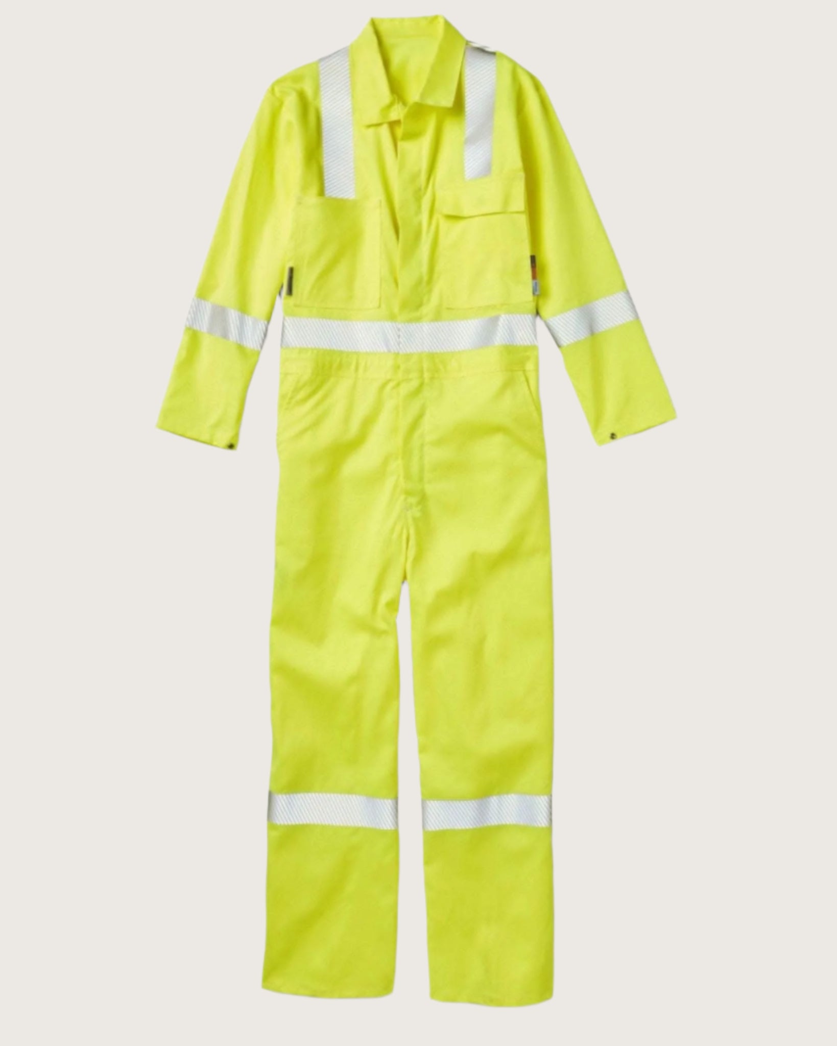 FR Hi Vis 88/12 Coverall with Segmented Trim - ANSI Yellow - Rasco FR