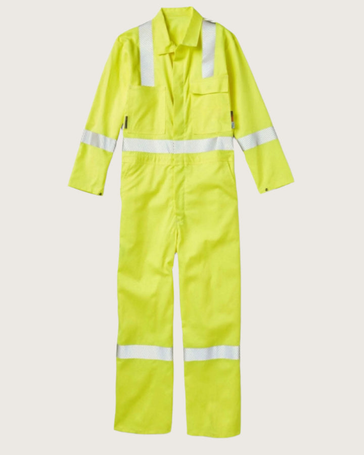 FR Hi Vis 88/12 Coverall with Segmented Trim - ANSI Yellow - Rasco FR
