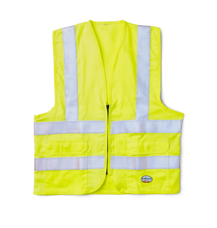FR Hi Vis Class 2 ANSI Yellow Vest - Rasco FR