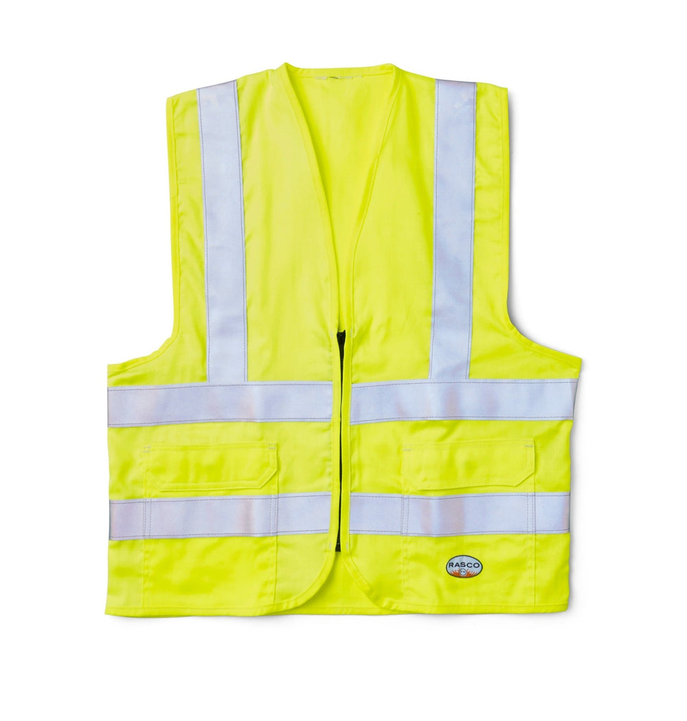 FR Hi Vis Class 2 ANSI Yellow Vest - Rasco FR