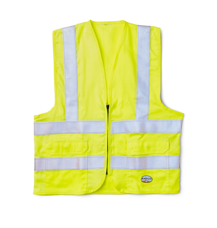 FR Hi Vis Class 2 ANSI Yellow Vest - Rasco FR