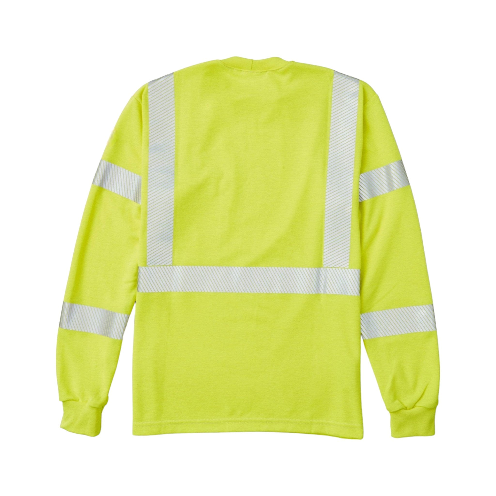 FR0337YH Rasco FR Hi Vis Yellow T-Shirt with Segmented, CAT 2, NFPA 2112 - BACK