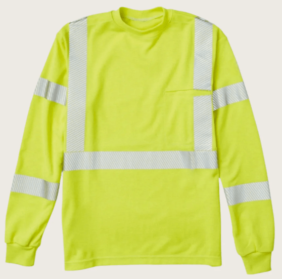 FR Hi Vis Yellow Class 3 ANSI T-Shirt with Segmented - Rasco FR