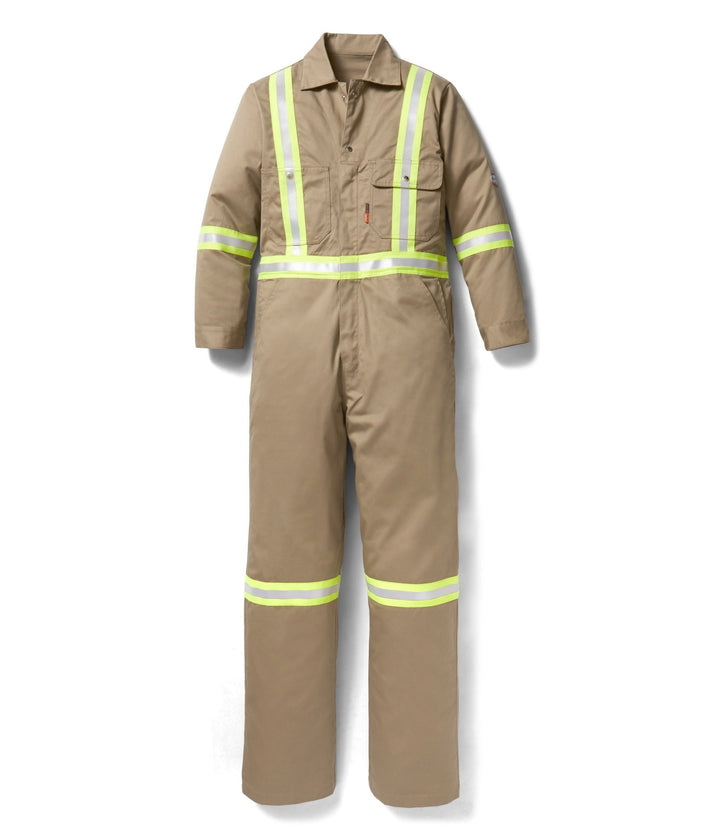 FR Khaki Coverall W/ Segmented Tape (CLOSEOUT) - Rasco FR