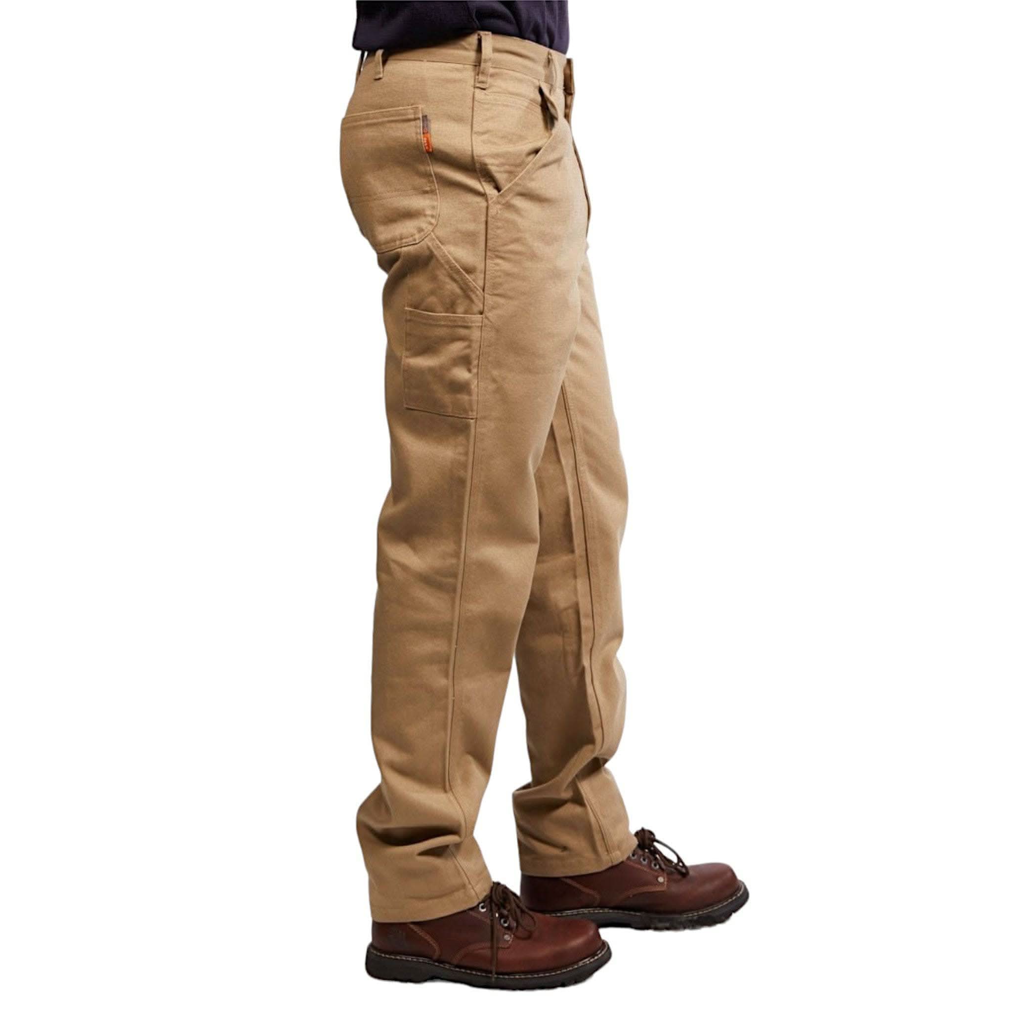 FR Khaki Duck Carpenter Pants - Rasco FR