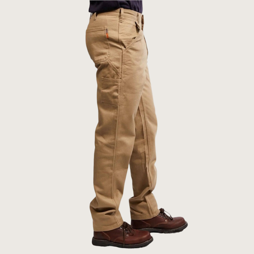 ◆SATUR◆ W Keller Carpenter Bermuda Slacks Dark Khaki SA242 fr-khaki-duck-carpenter-pants-