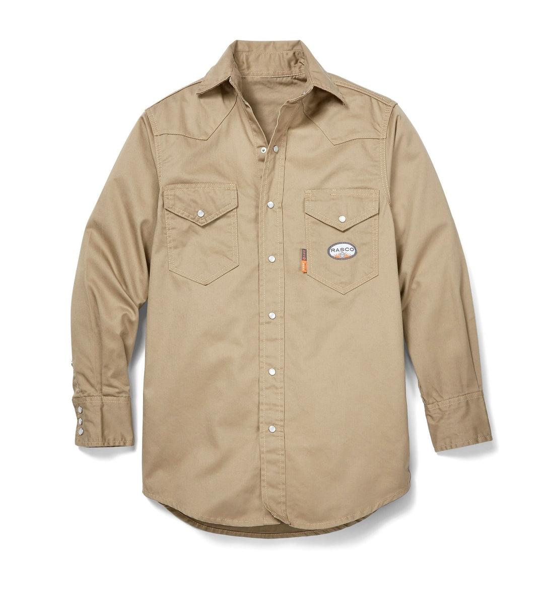 FR Khaki Snap Shirt (CLOSEOUT) - Rasco FR
