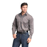 FR1003GY Rasco FR Gray Snap Shirt, Western Yoke, CAT 2, NFPA 2112 - MAIN