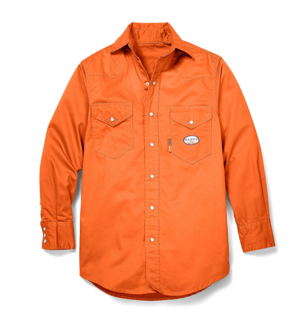 FR Lightweight Work Shirt - Orange (CLOSEOUT) - Rasco FR