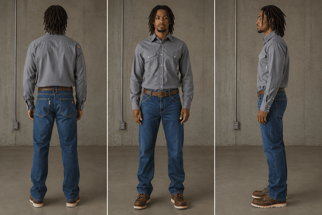 FR Snap Shirt | Pearl Snap Western Work Shirt, 10 cal CAT 2, Sizes