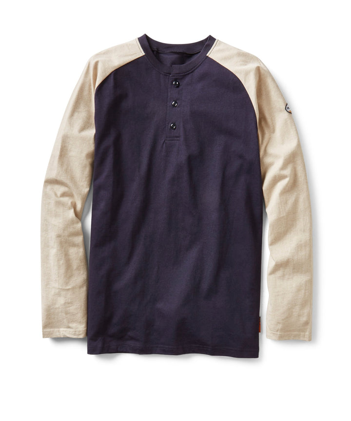 FR Two Tone Henley (CLOSEOUT) - Rasco FR