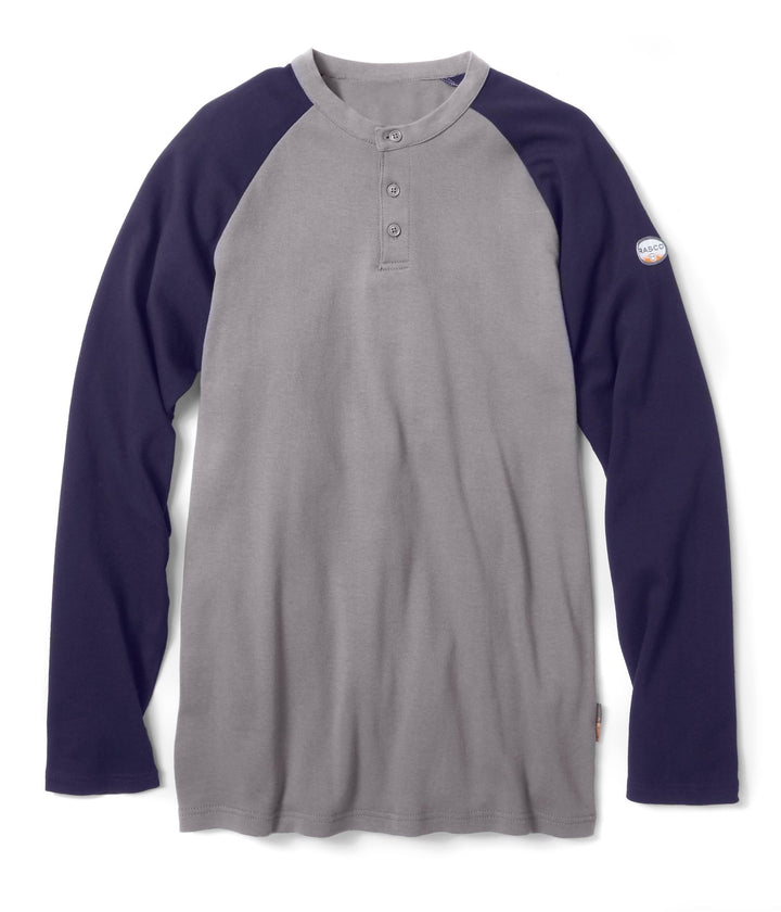 FR Two Tone Henley - (CLOSEOUT) - Rasco FR