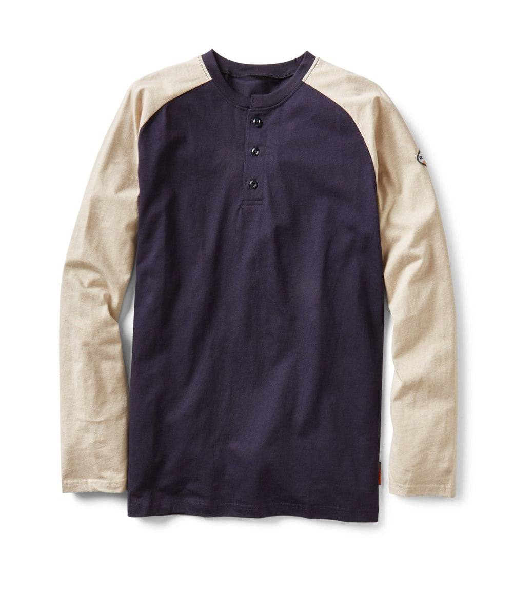 FR Two Tone Henley (CLOSEOUT) - Rasco FR