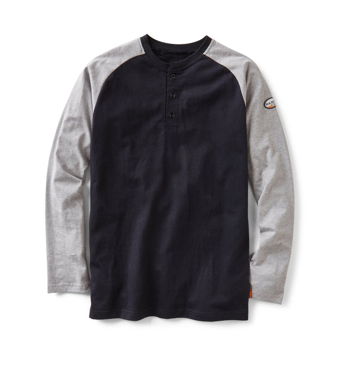 FR Two Tone Henley (CLOSEOUT) - Rasco FR