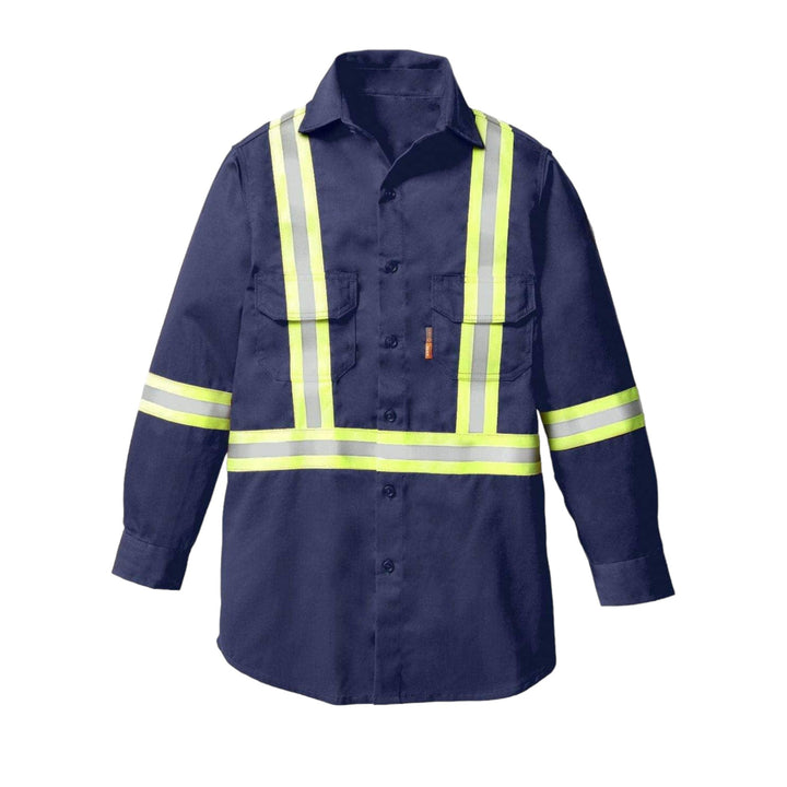 FR Uniform Shirt w/ Reflective Trim (CLOSEOUT) - Rasco FR