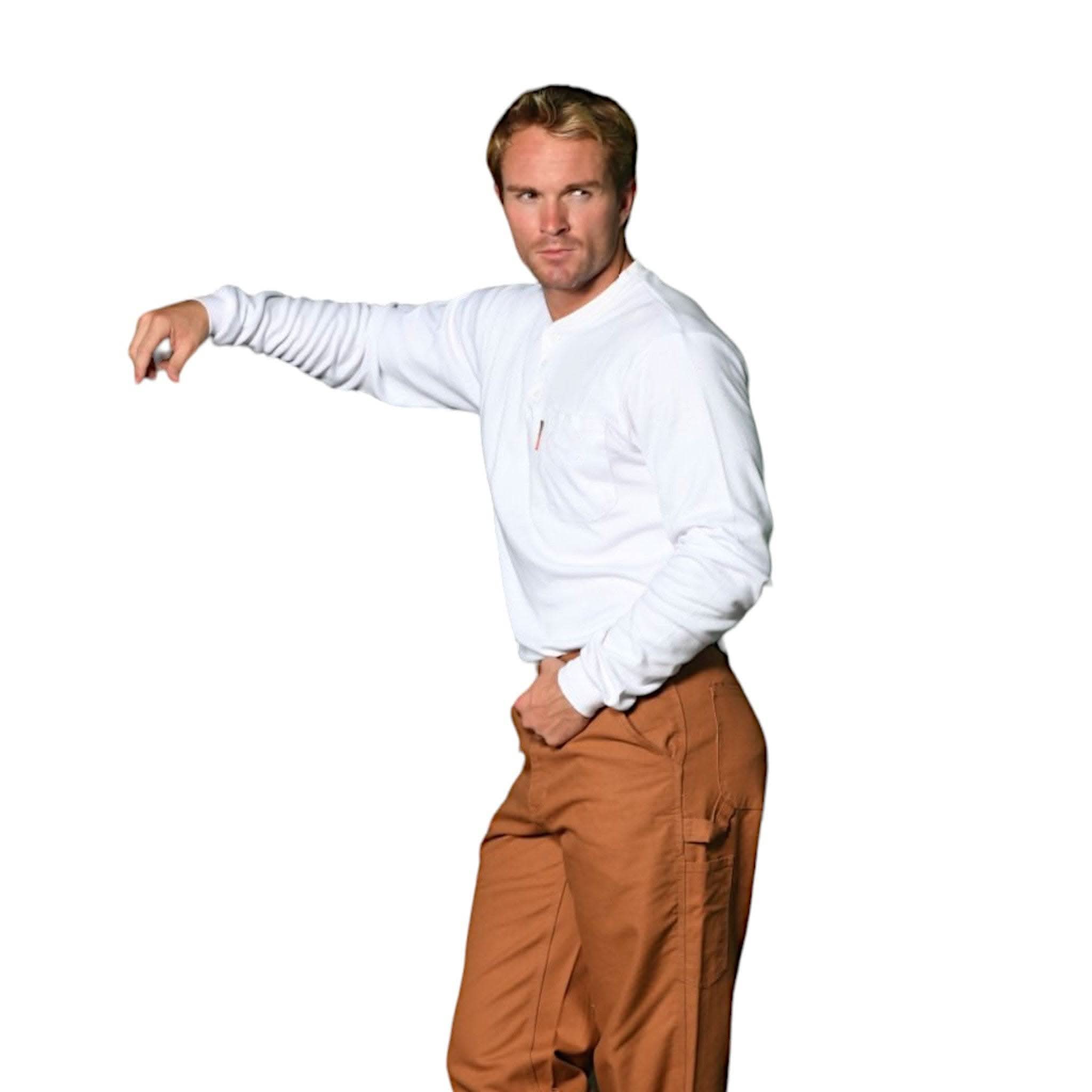 FR White Henley - Rasco FR