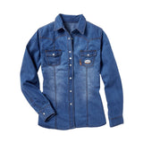 FR5003DN Rasco FR Women's Denim Snap Shirt, CAT 2, NFPA 2112 - FRONT