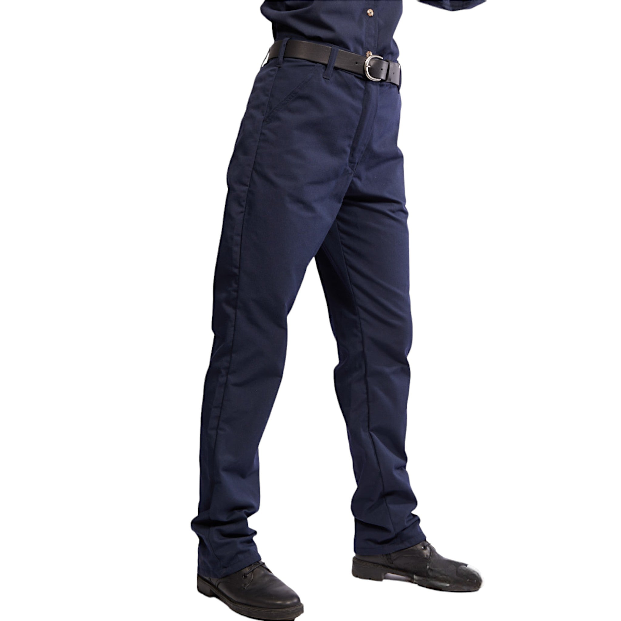 FR5334NV Rasco FR Women's GlenGuard Navy Uniform Pants, CAT 2, NFPA 2112 - FRONT