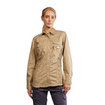 FR5003KH Rasco FR Women's Khaki Snap Shirt, CAT 2, NFPA 2112 - MAIN