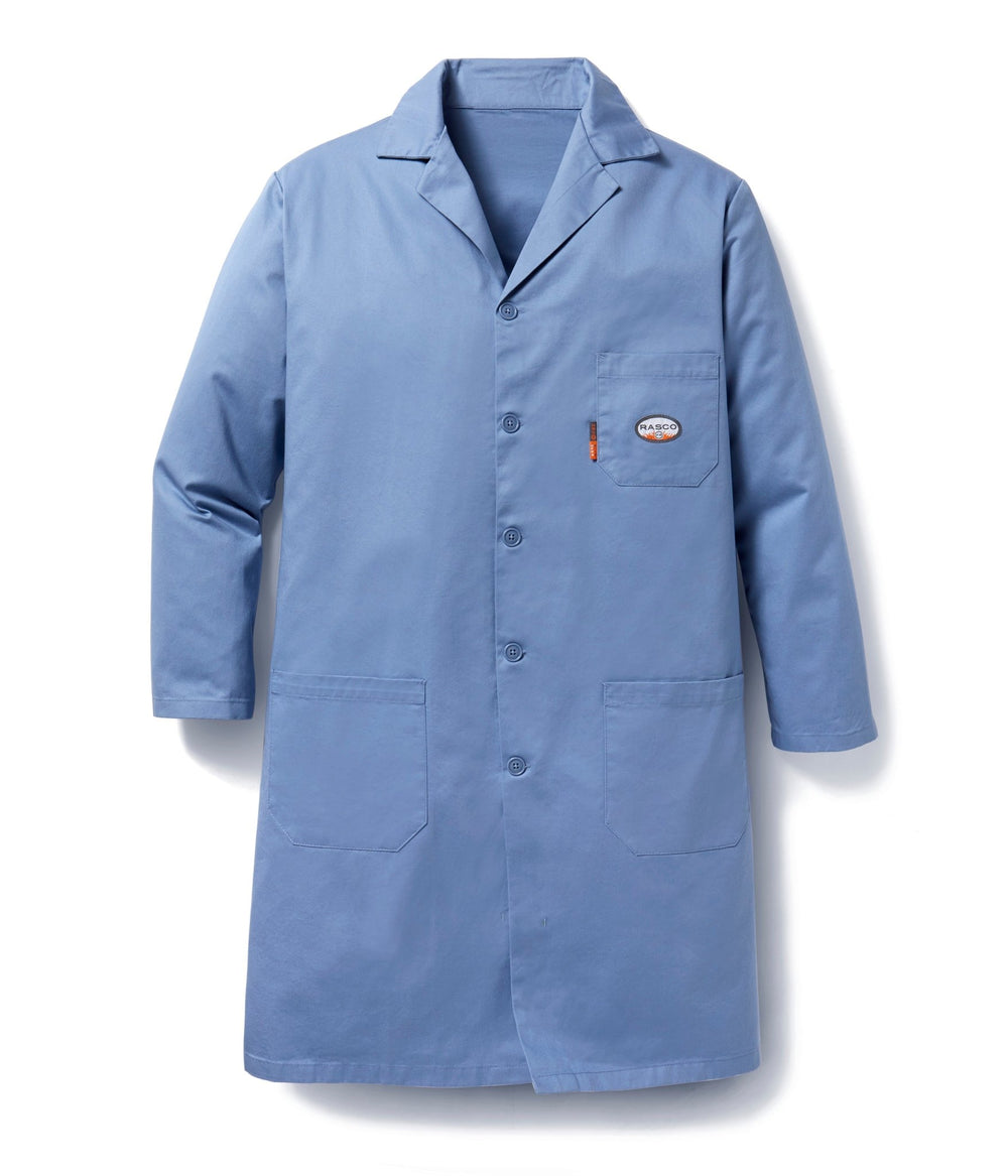 FR Work Blue Lab Coat (CLOSEOUT) - Rasco FR
