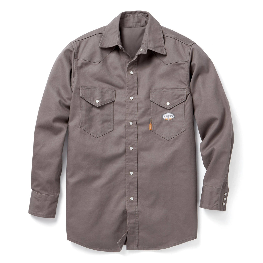 Gray Heavyweight Work Shirt (CLOSEOUT) - Rasco FR