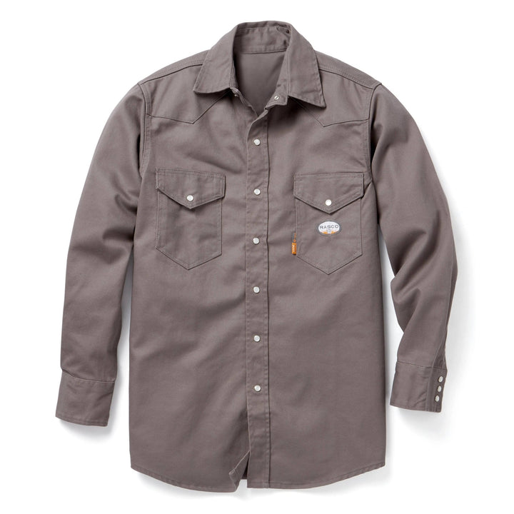 Gray Heavyweight Work Shirt (CLOSEOUT) - Rasco FR