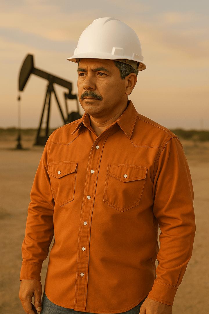 Lightweight Work Shirt - Orange - Rasco FR