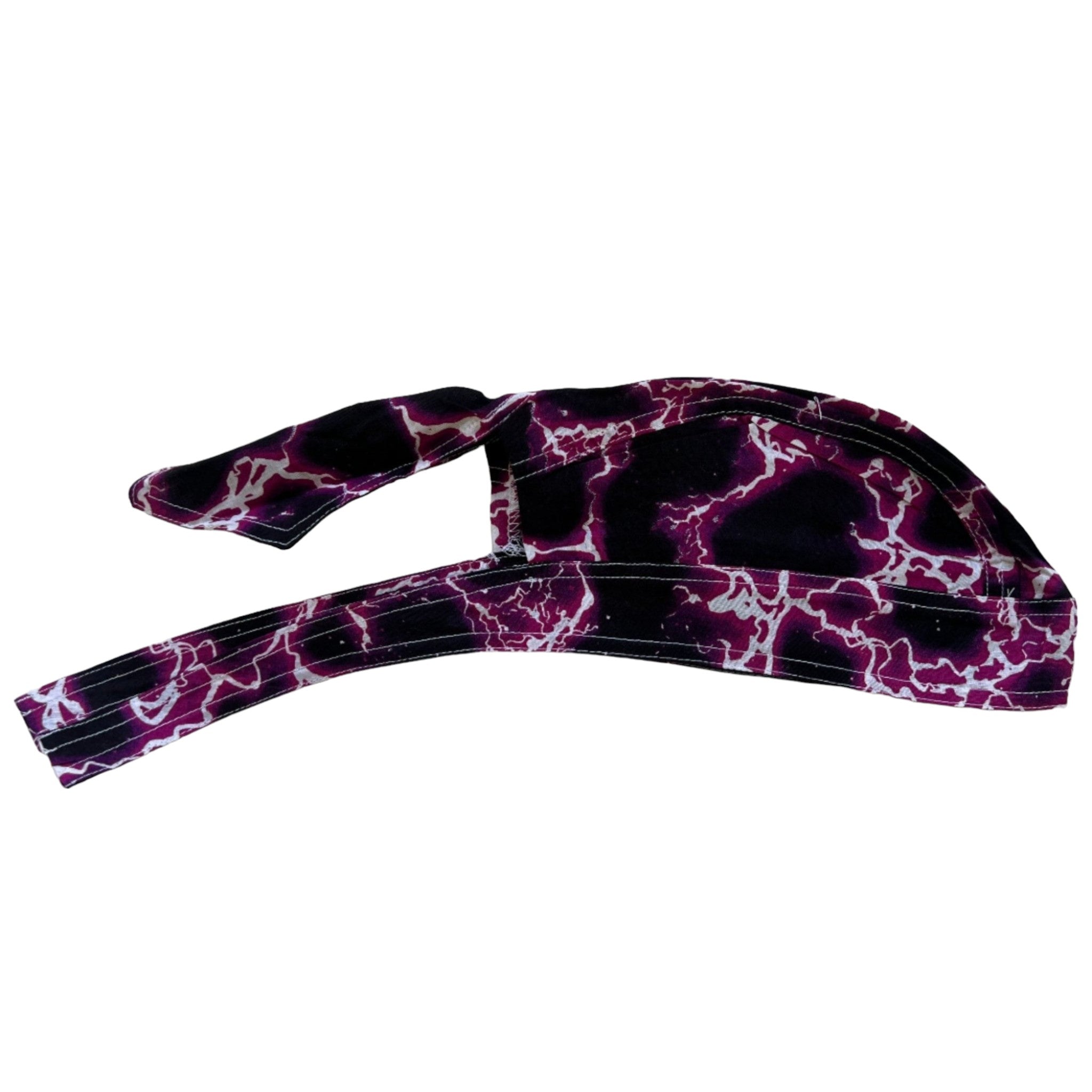 Rasco Purple Lightning Doo Rag  - FRONT