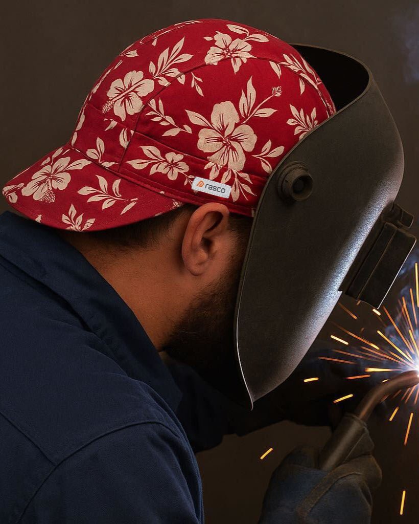 Rasco Welding Cap - Red Hawaiian - Rasco FR