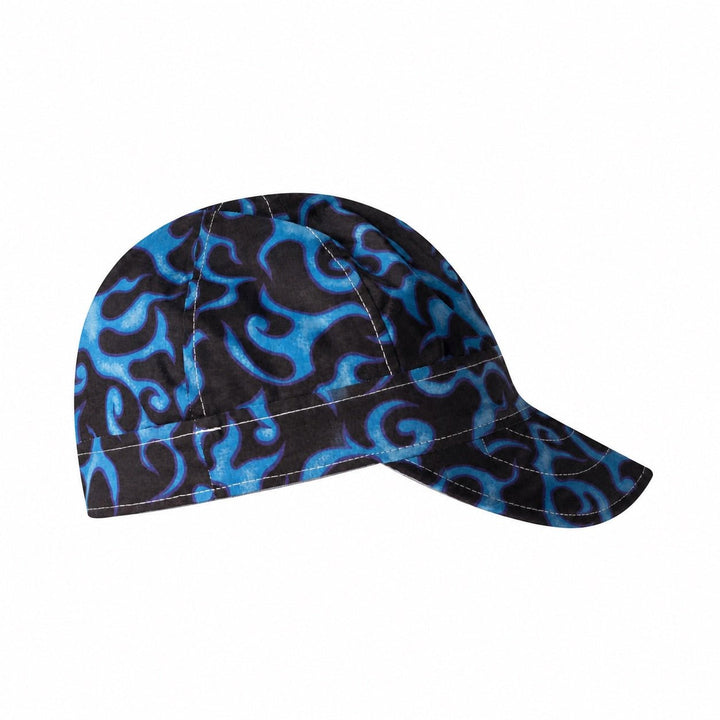 Retro Blue Flames Welding Cap - Rasco FR