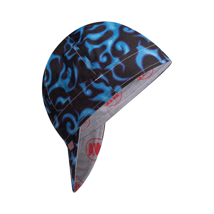 Retro Blue Flames Welding Cap - Rasco FR