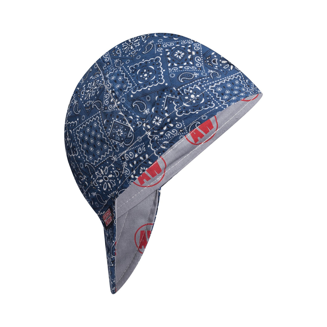 Retro Blue Paisley Welding Cap - Rasco FR