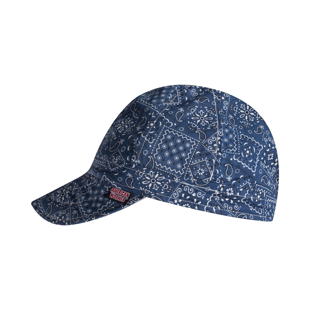 Retro Blue Paisley Welding Cap - Rasco FR