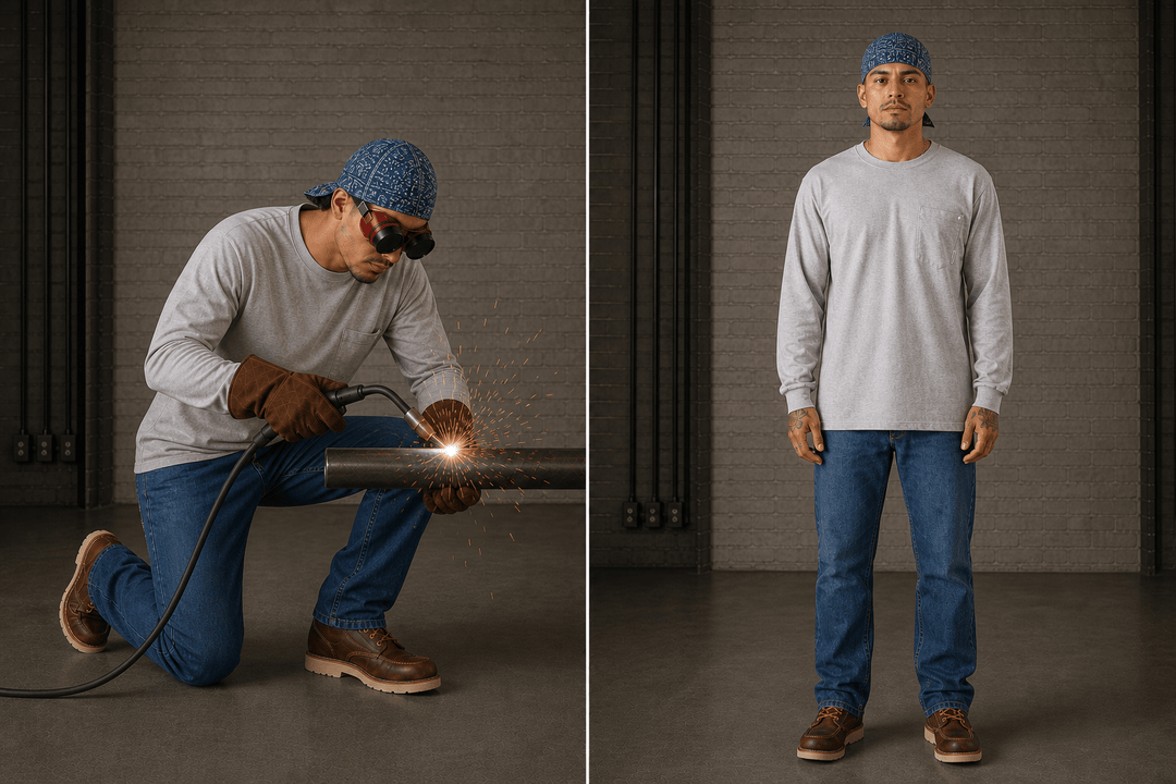 Retro Blue Paisley Welding Cap - Rasco FR