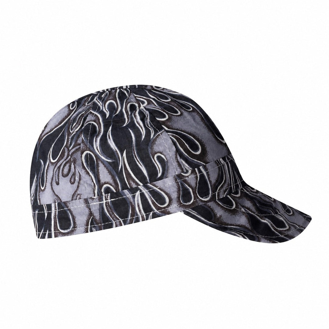 Retro Gray Flames Welding Cap - Rasco FR