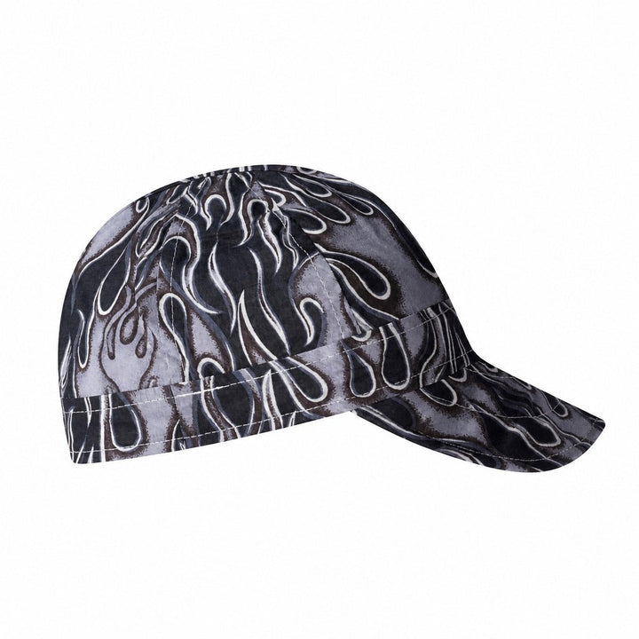 Retro Gray Flames Welding Cap - Rasco FR