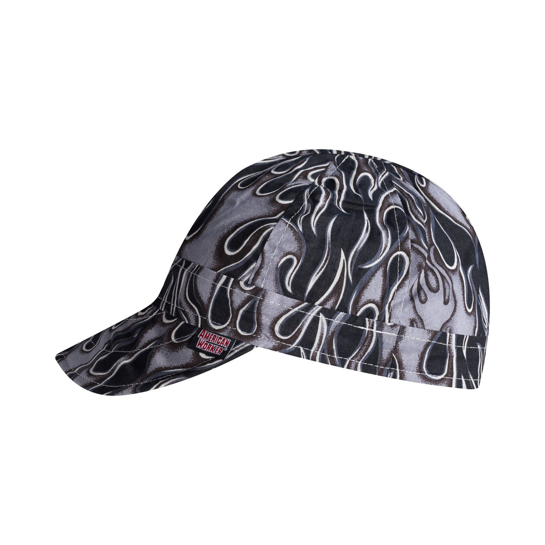 Retro Gray Flames Welding Cap - Rasco FR