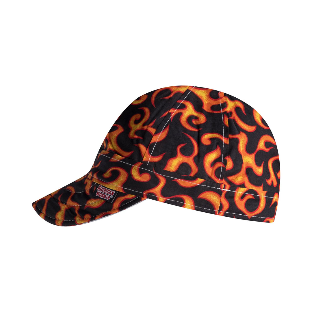 Retro Red Flames Welding Cap - Rasco FR