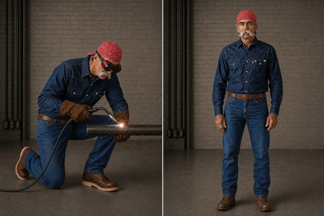 Retro Red Paisley Welding Cap - Rasco FR