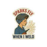 “Sparks Fly When I Weld” Sticker – Hot Metal - Rasco FR