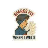 “Sparks Fly When I Weld” Sticker – Hot Metal - Rasco FR