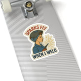 “Sparks Fly When I Weld” Sticker – Hot Metal - Rasco FR
