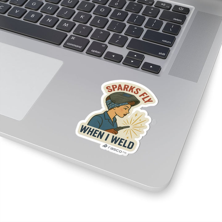 “Sparks Fly When I Weld” Sticker – Hot Metal - Rasco FR