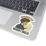 “Sparks Fly When I Weld” Sticker – Hot Metal - Rasco FR