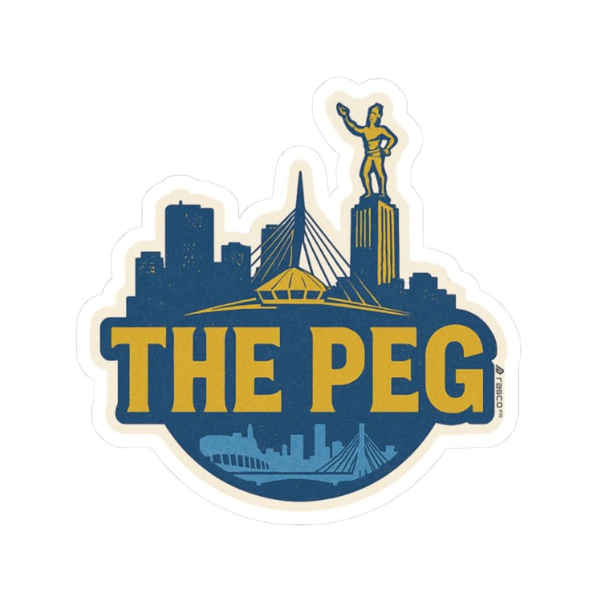 “The Peg” Vinyl Sticker – Tough as Winter, Loyal as Home - Rasco FR
