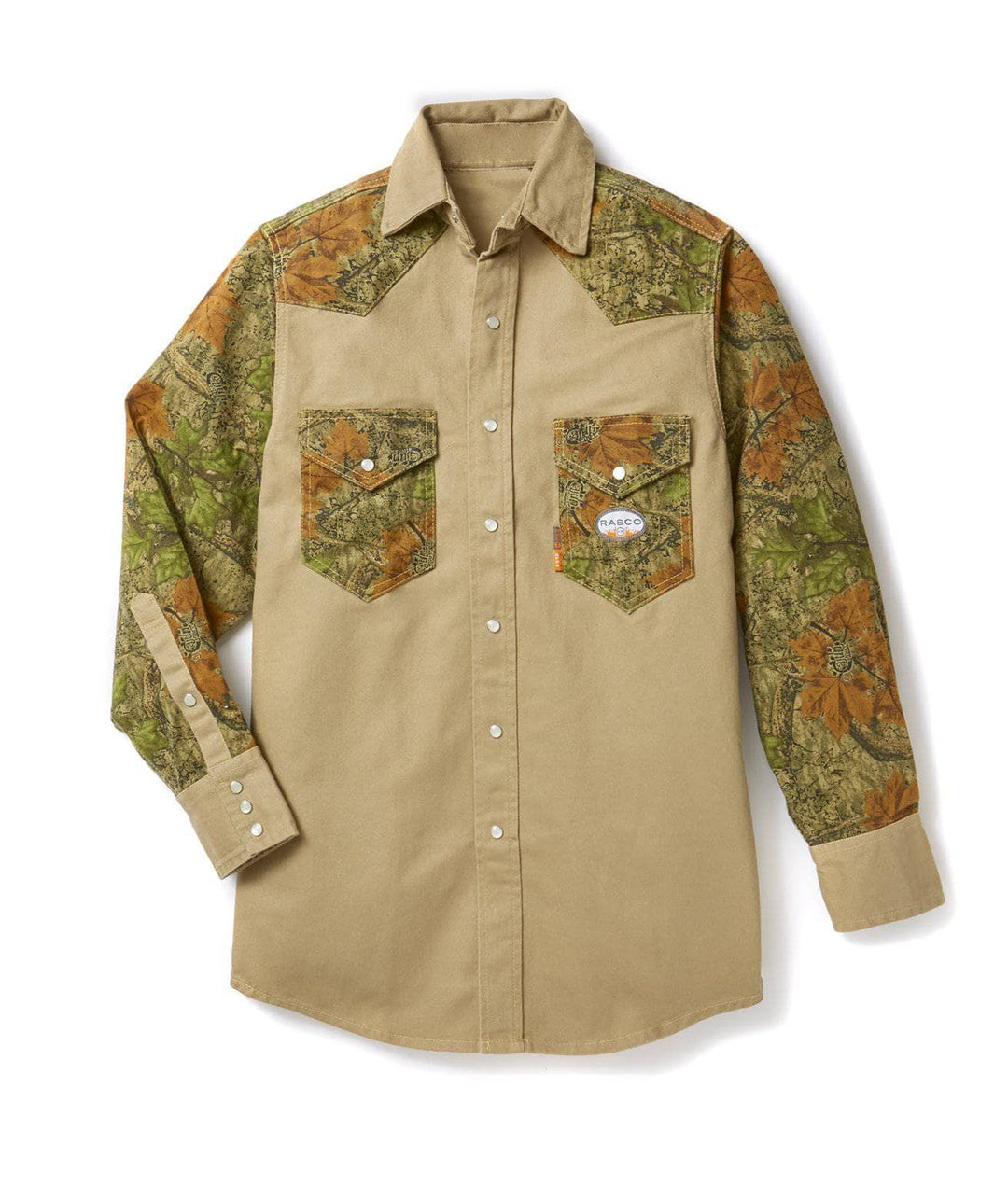 Two Tone Workshirt - Cajun Camo/Khaki (CLOSEOUT) - Rasco FR