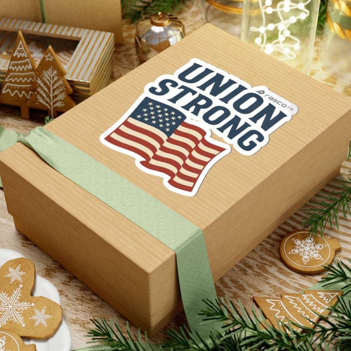“Union Strong” Vinyl Sticker – Built Together, Built to Last - Rasco FR