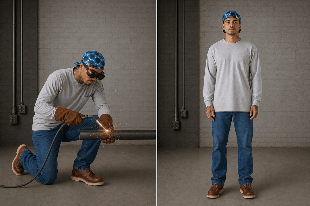 Welding Cap - Blue Lightning - Rasco FR
