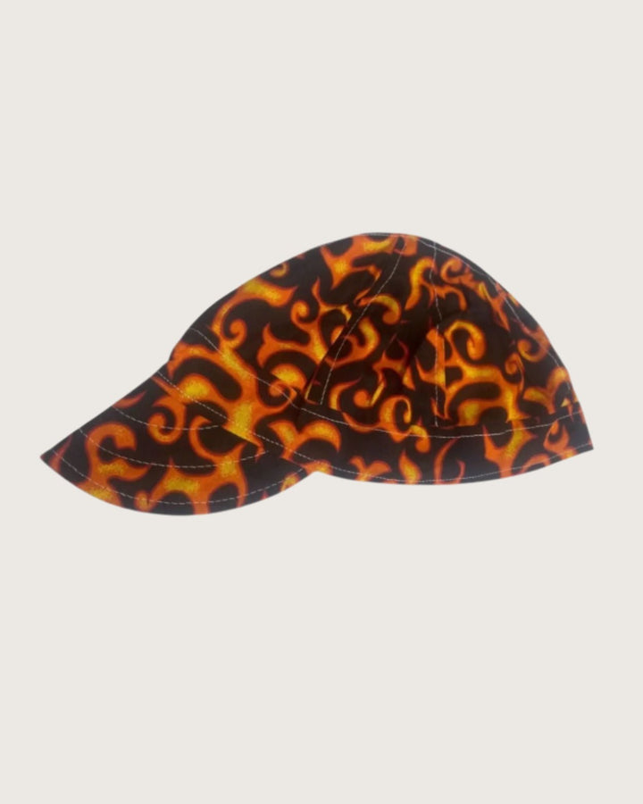 Welding Cap - Red Flames (CLOSEOUT) - Rasco FR